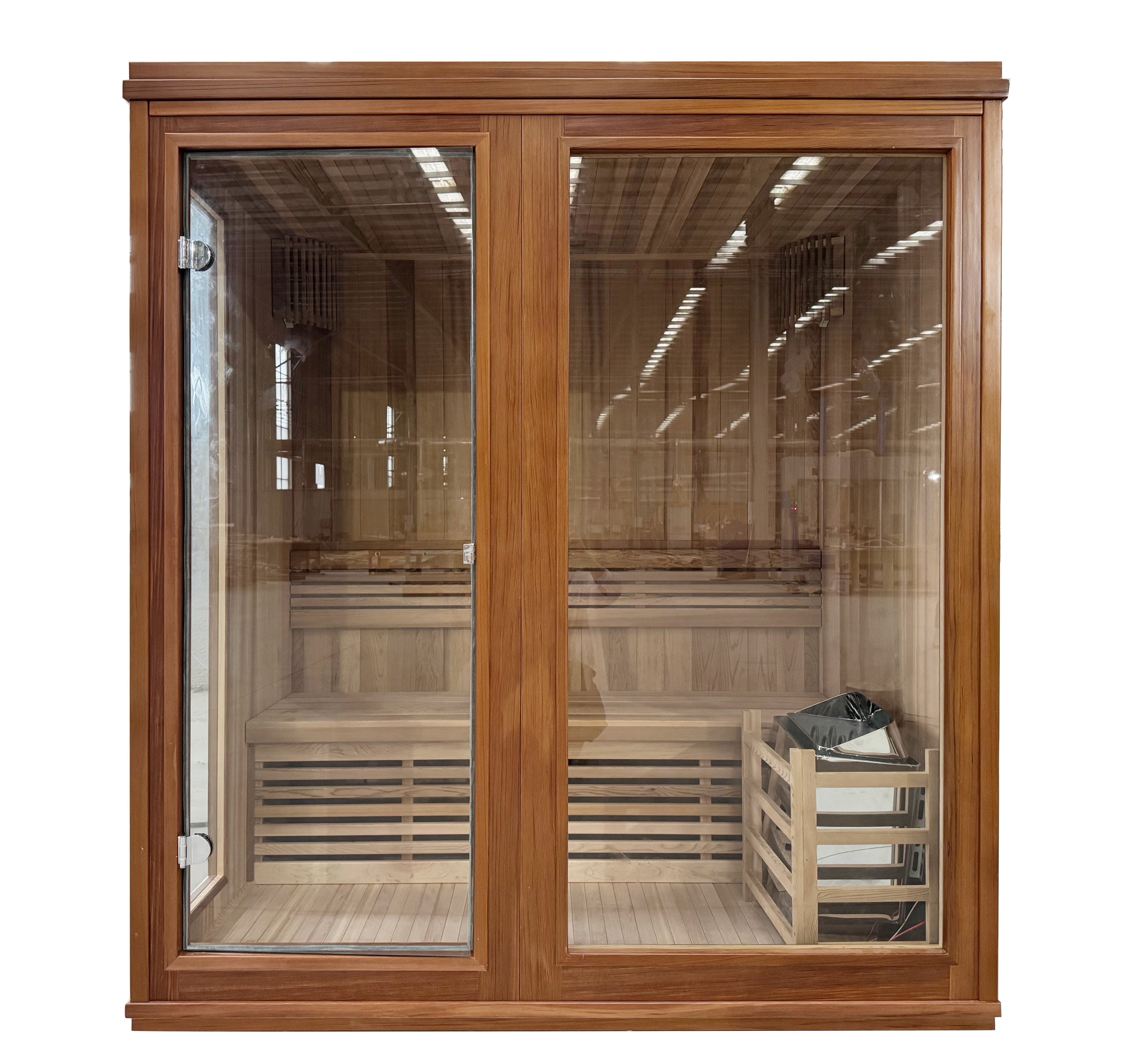 3 Person Red Cedar Steam Sauna Feature Image